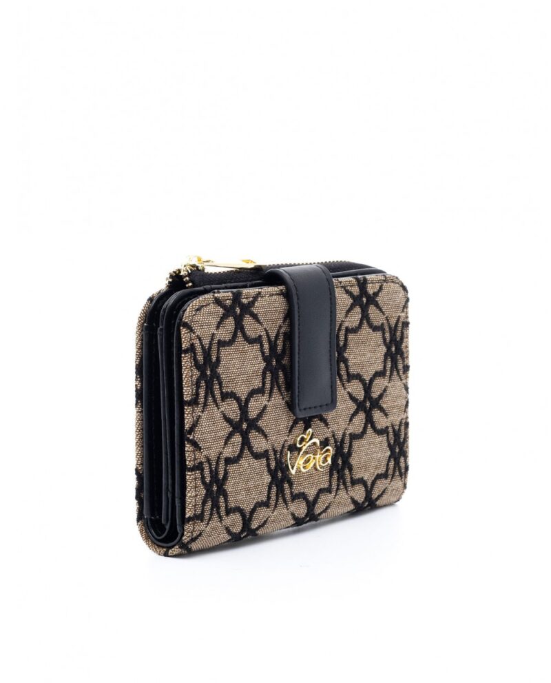 Πορτοφόλι Veta Luna 1018-13-Beige/Black - Image 2