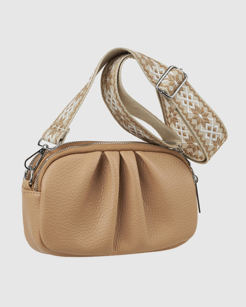 Τσάντα Χιαστί Verde 16-7982-Beige - Image 3