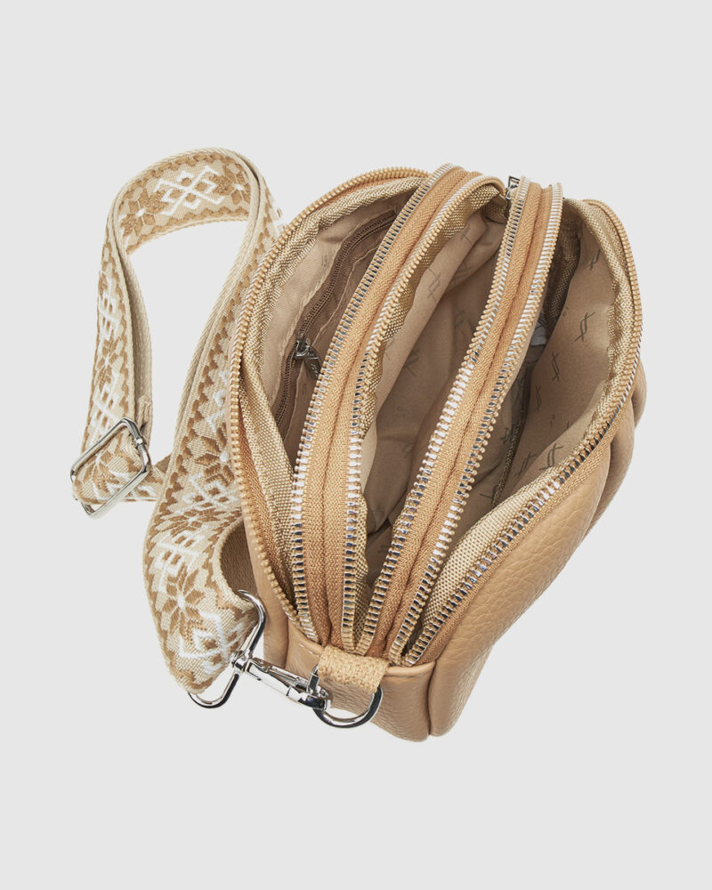 Τσάντα Χιαστί Verde 16-7982-Beige - Image 4