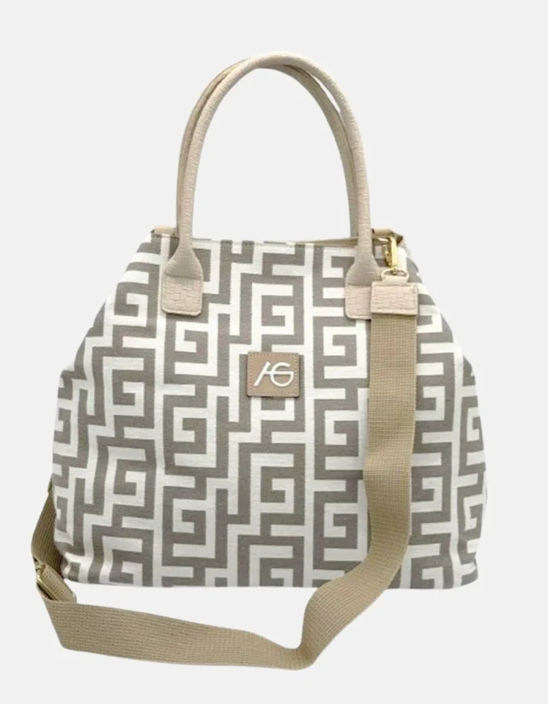 Τσάντα Χειρός Ari Gorgio 78777-Beige - Image 2