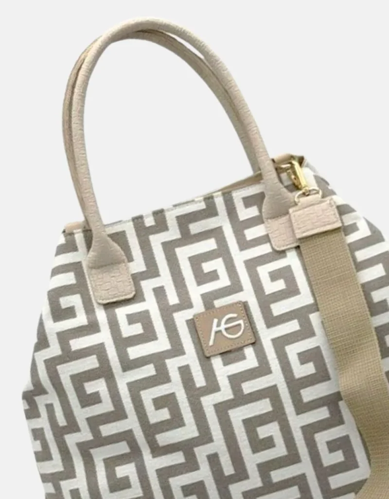 Τσάντα Χειρός Ari Gorgio 78777-Beige - Image 3