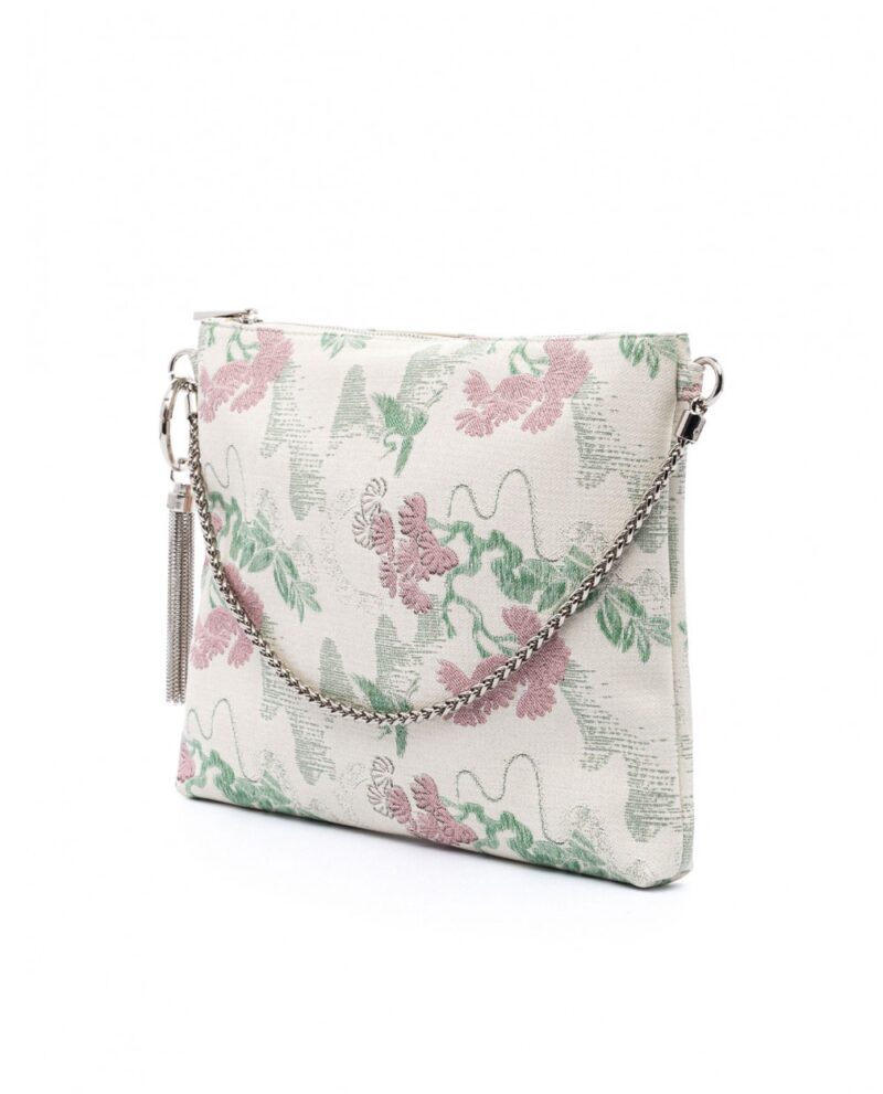 Τσάντα Χειρός Veta Solene 6118-35-Ivory/Floral - Image 3
