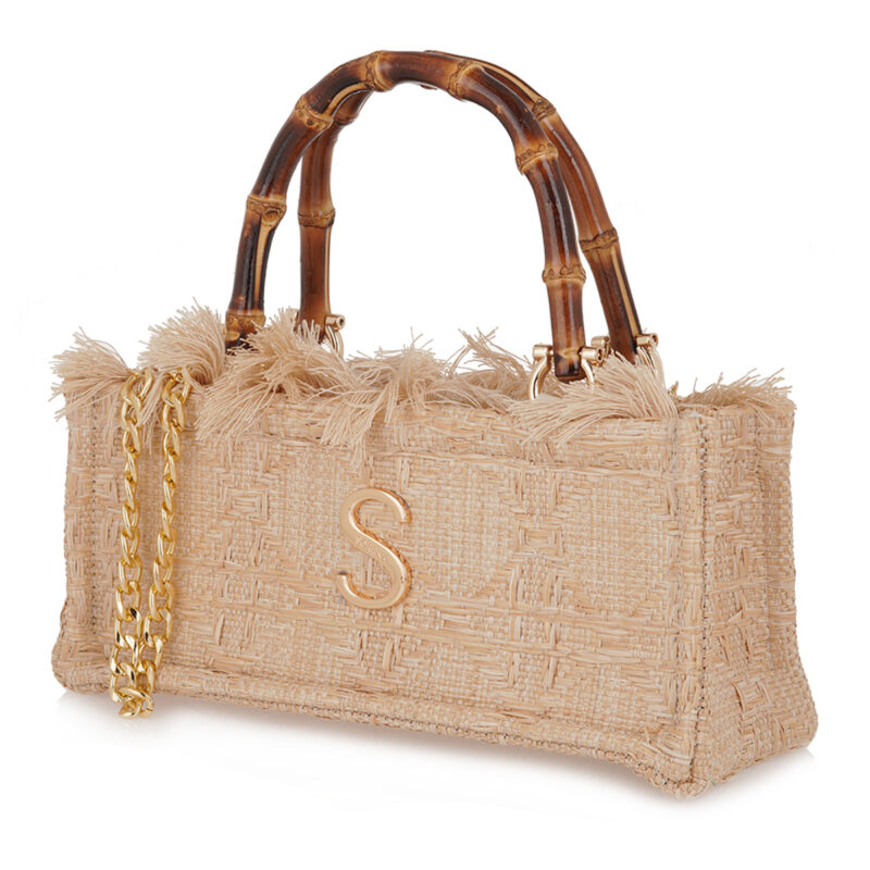 Τσάντα Χειρός Sorena Aelia Mini-Beige - Image 2