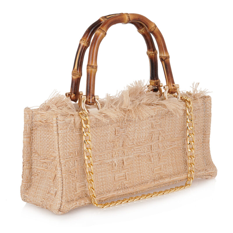 Τσάντα Χειρός Sorena Aelia Mini-Beige - Image 3