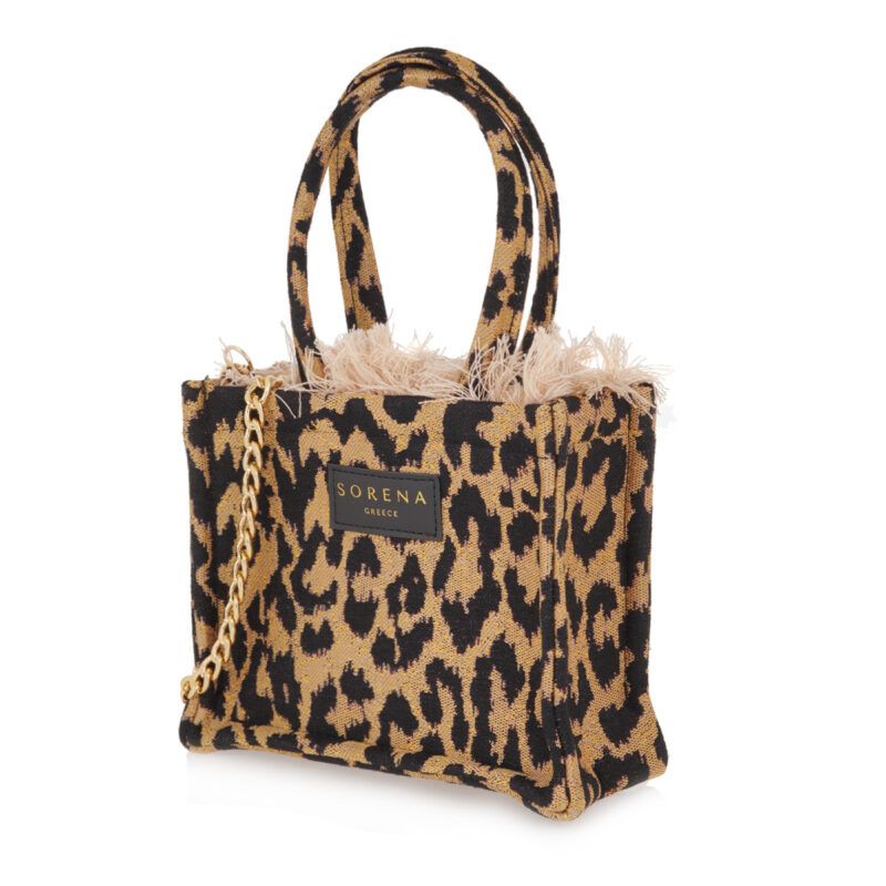 Τσάντα Χειρός Sorena Wildi Mini-Beige/Black - Image 2