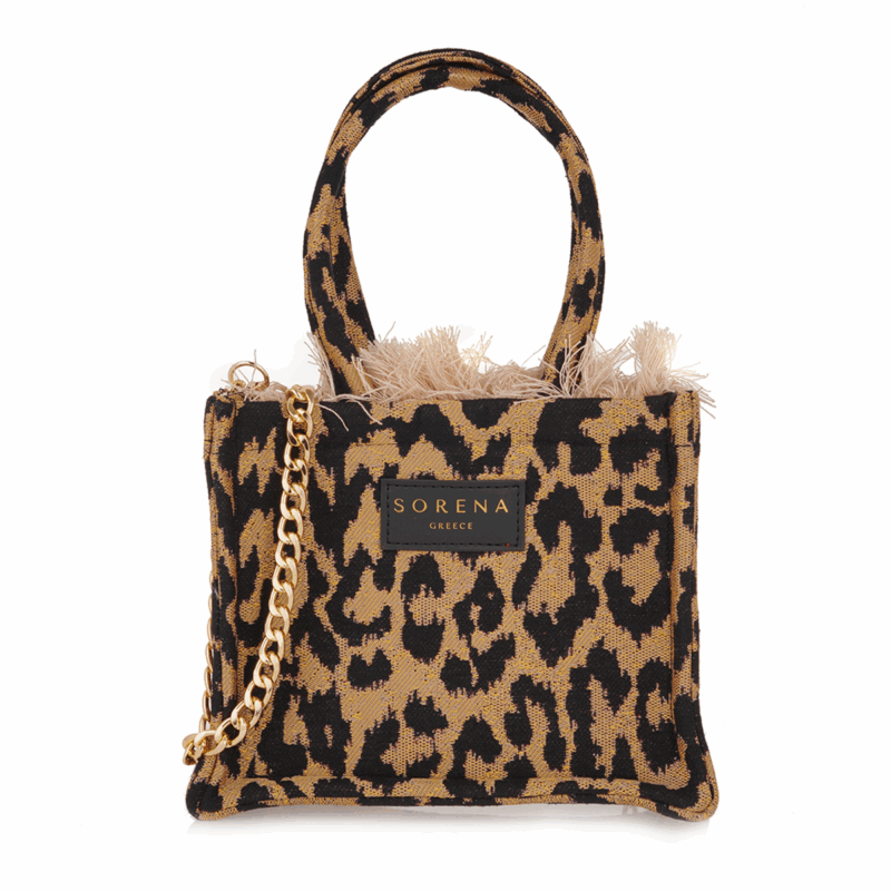 Τσάντα Χειρός Sorena Wildi Mini-Beige/Black