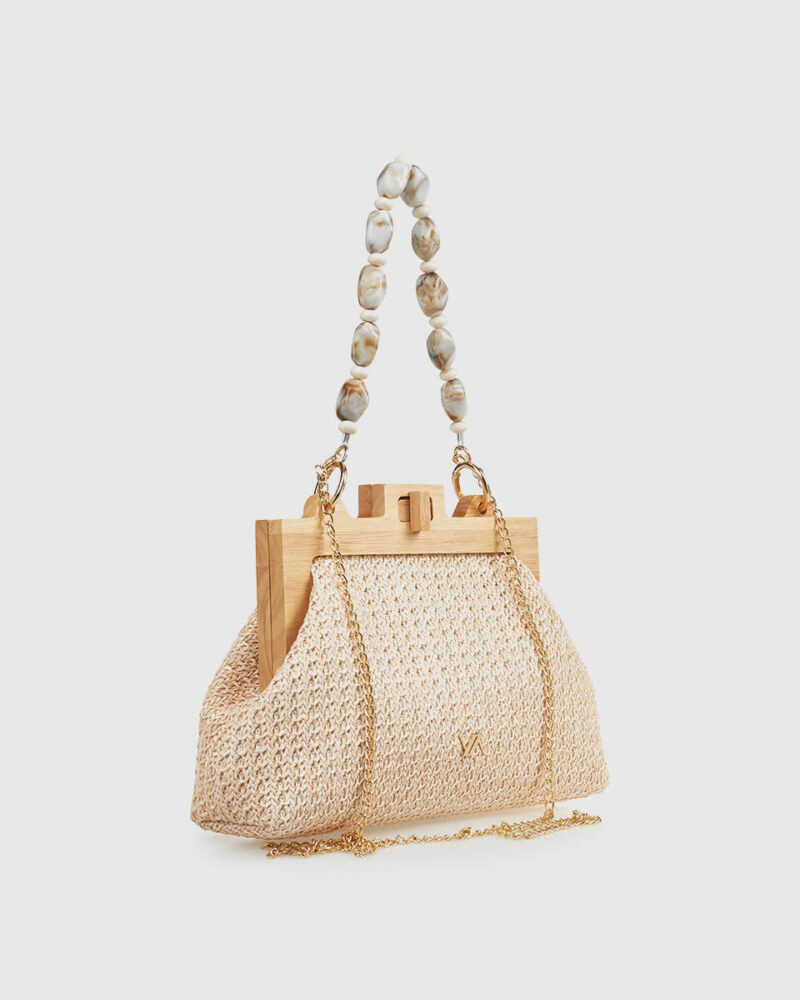 Τσαντάκι Βραδινό Verde 01-2008-Beige - Image 2