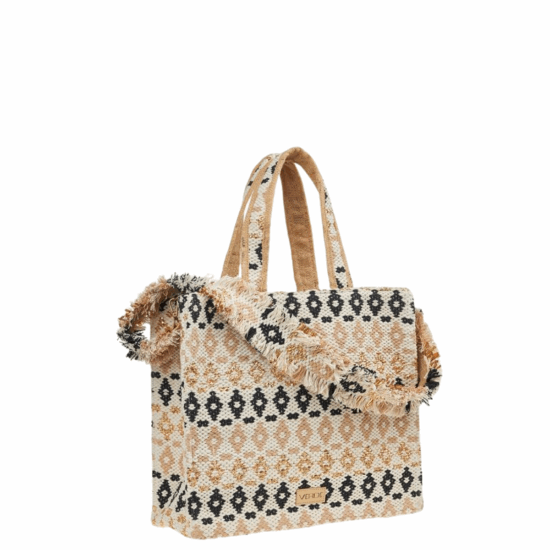 Τσάντα Θαλάσσης Verde 14-0369-Beige - Image 2