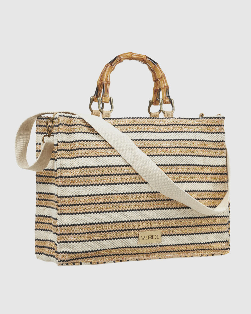Τσάντα Θαλάσσης Verde 14-0379-Beige - Image 2