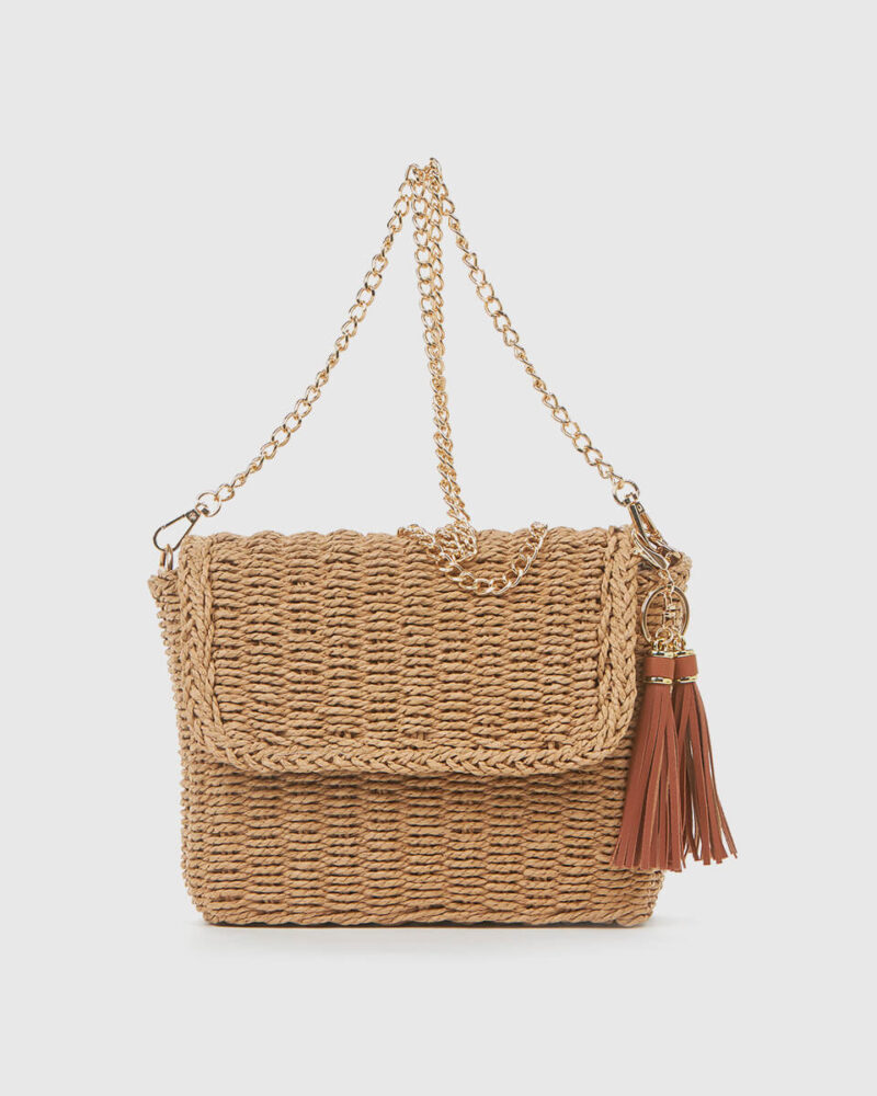 Τσάντα Χιαστί Verde 48-0275-Beige