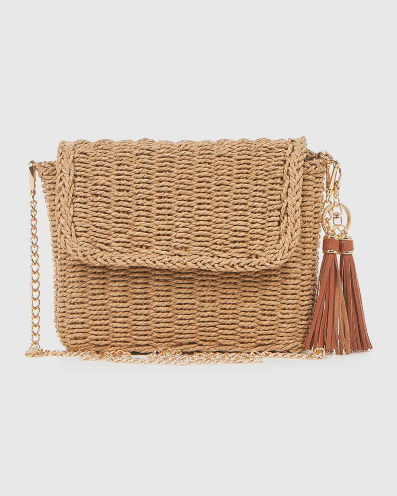 Τσάντα Χιαστί Verde 48-0275-Beige - Image 2