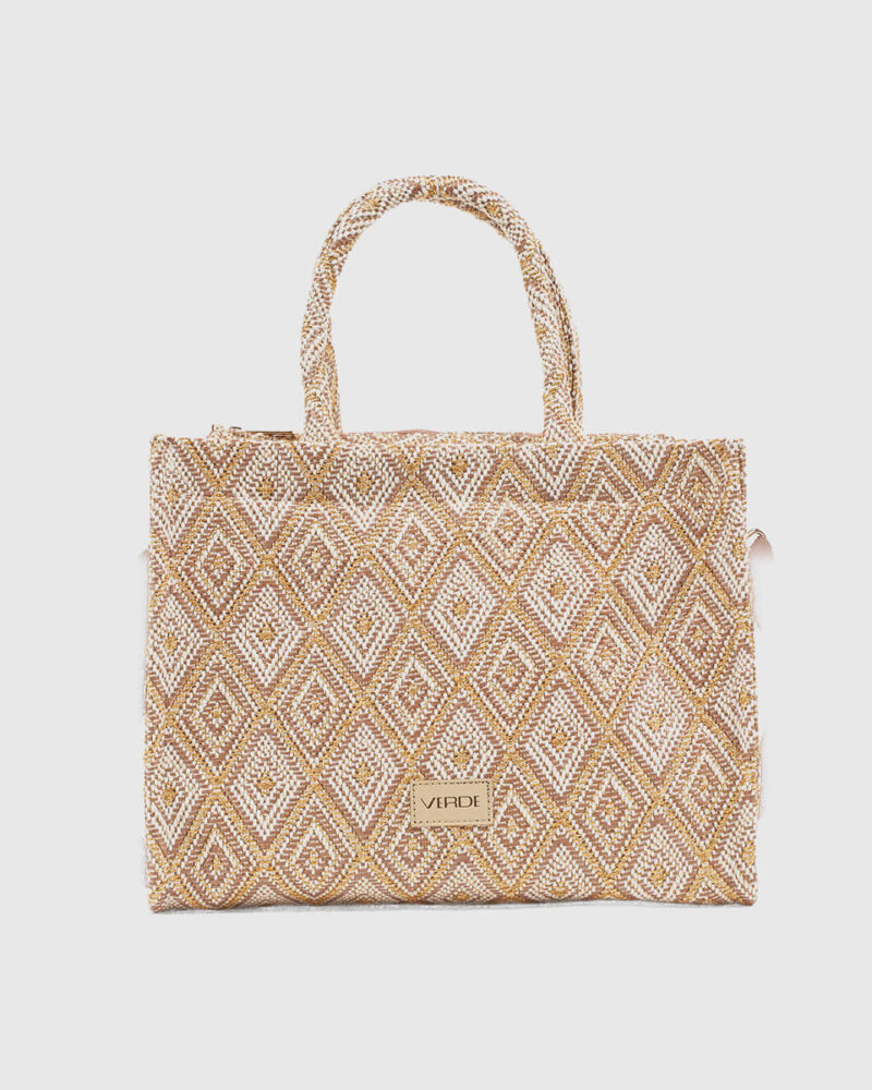 Τσάντα Χειρός Verde 48-0283-Beige