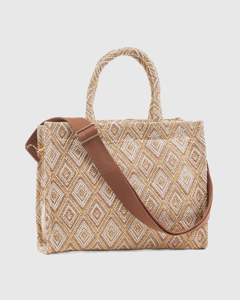Τσάντα Χειρός Verde 48-0283-Beige - Image 3