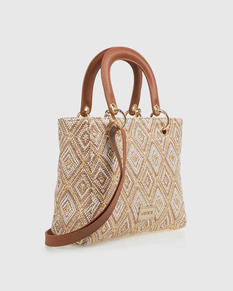 Τσάντα Χειρός Verde 48-0284-Beige - Image 4