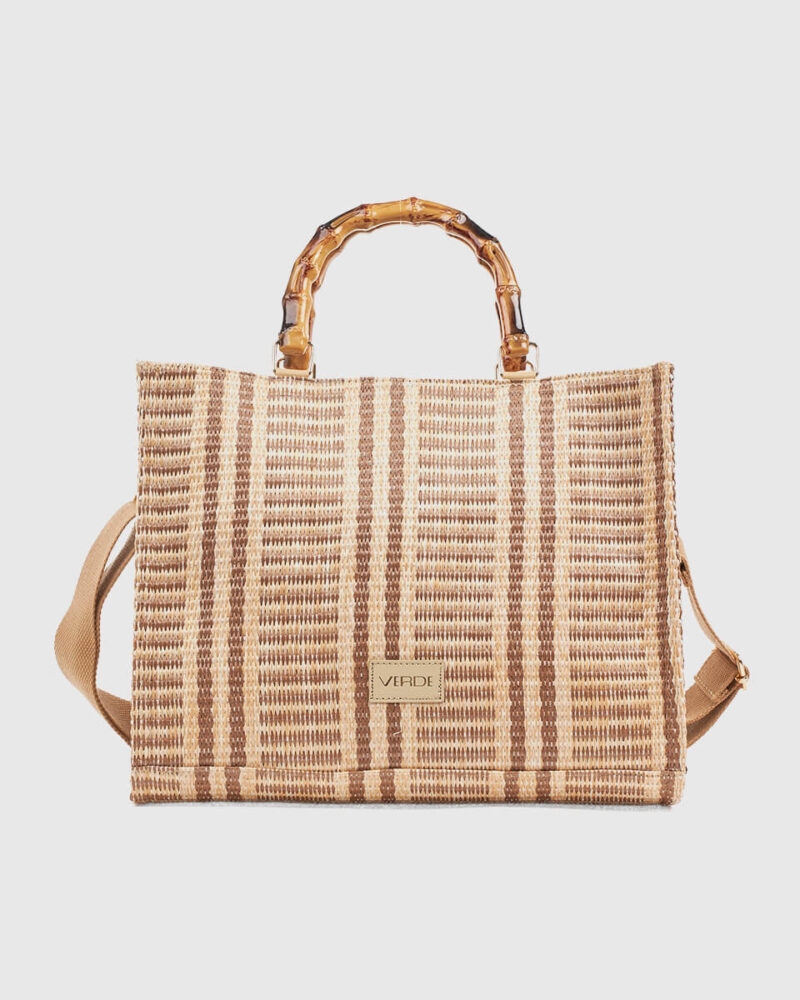 Τσάντα Χειρός Verde 48-0286-Taupe