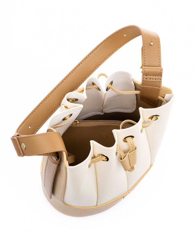 Τσάντα Ώμου Veta Reina 6143-34-Beige - Image 5