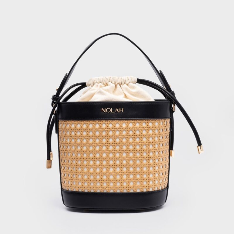 Τσάντα Χειρός Nolah Cannes-Beige/Black