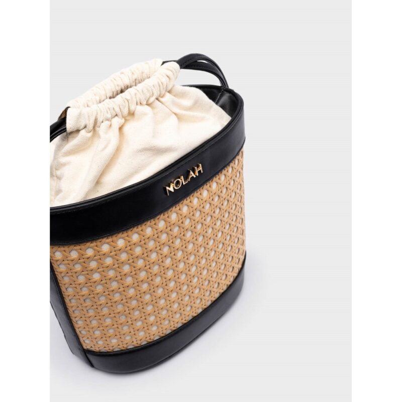 Τσάντα Χειρός Nolah Cannes-Beige/Black - Image 4