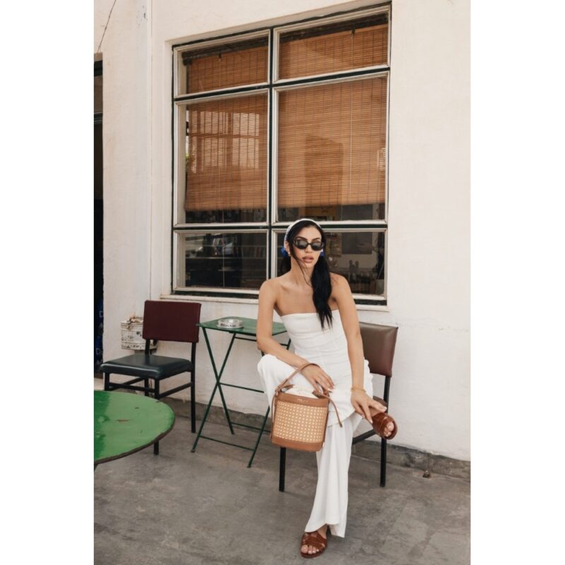 Τσάντα Χειρός Nolah Cannes-Beige/Brown - Image 5