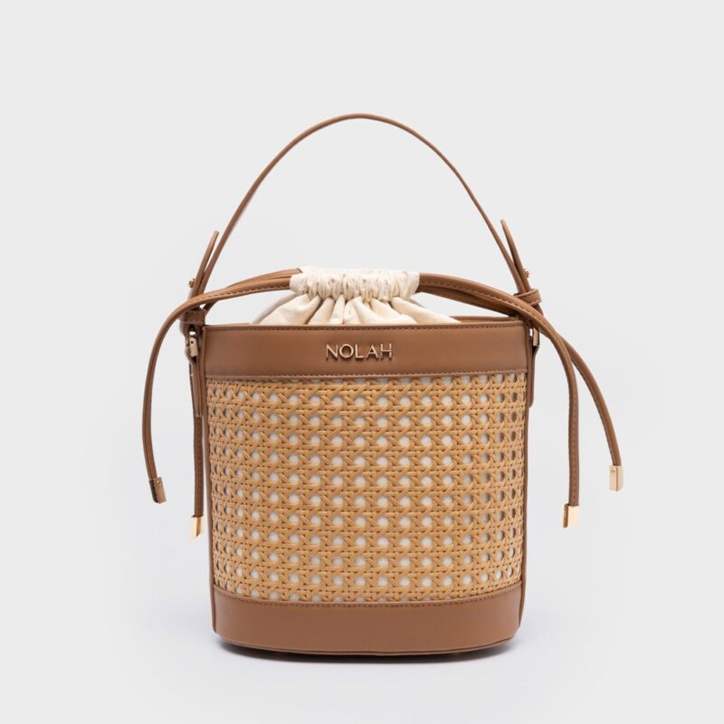 Τσάντα Χειρός Nolah Cannes-Beige/Brown