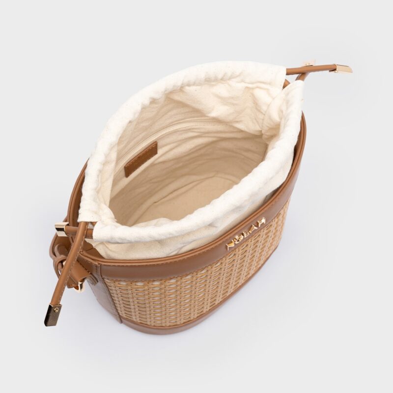 Τσάντα Χειρός Nolah Cannes-Beige/Brown - Image 2
