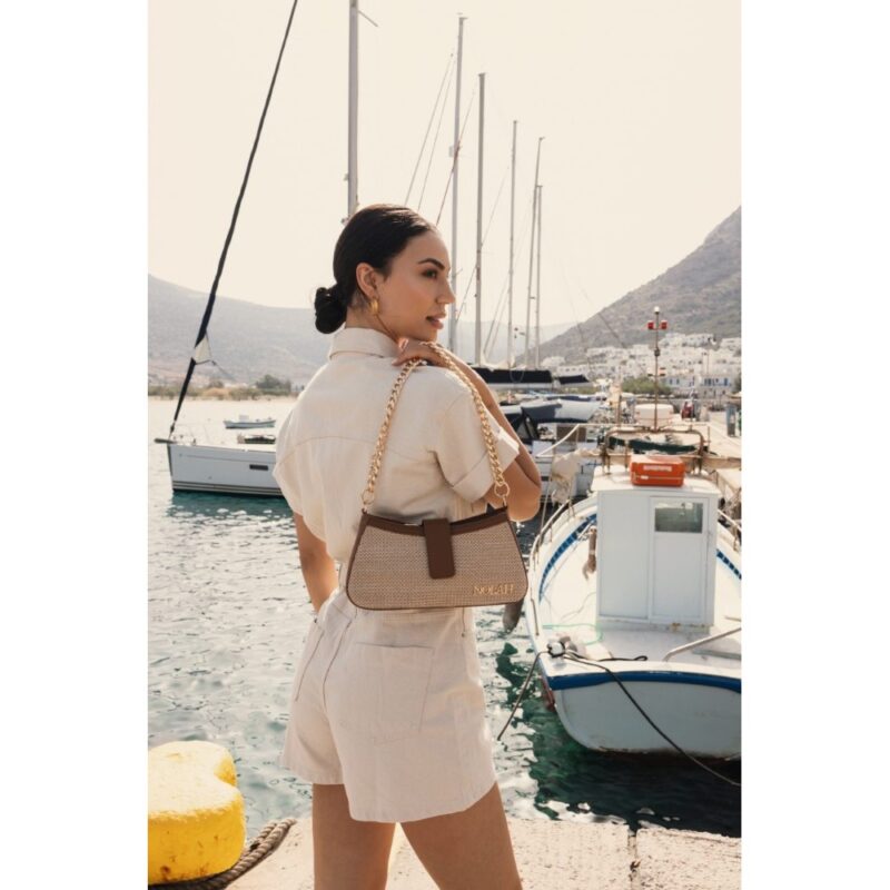 Τσάντα Ώμου Nolah Riviera-Beige/Brown - Image 7