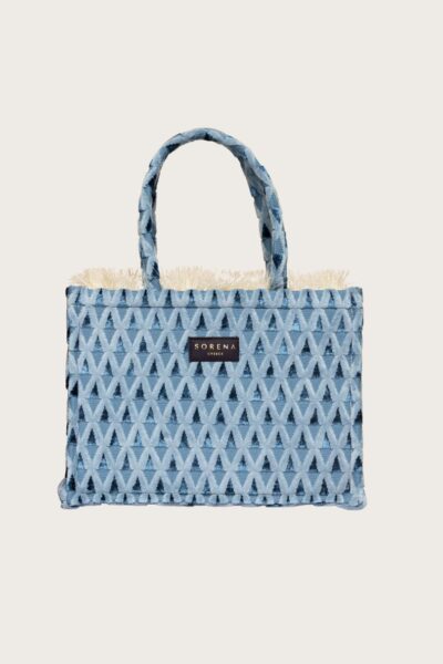 Τσάντα Χειρός Sorena Afroditi Medium-Blue