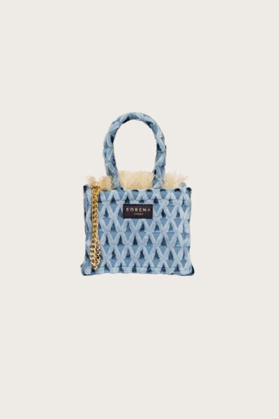 Τσάντα Χειρός Sorena Afroditi Mini-Blue