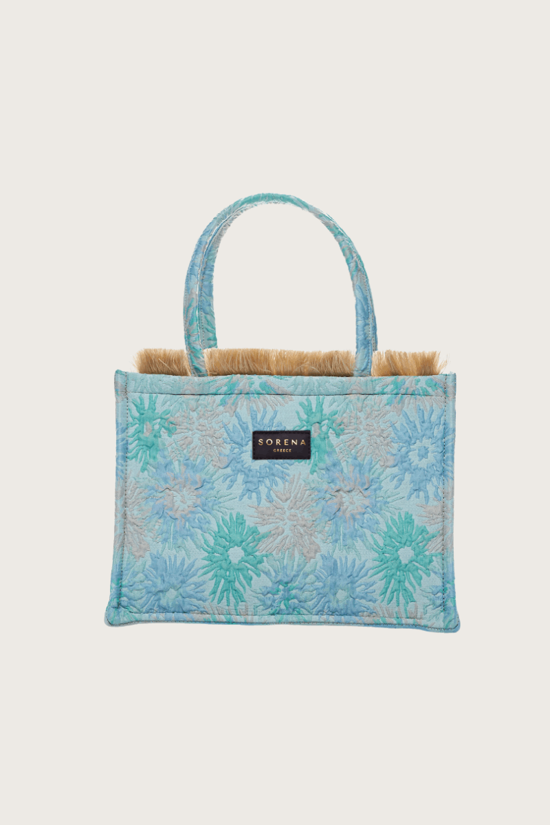 Τσάντα Χειρός Sorena Coral Medium-Light Blue - Image 2