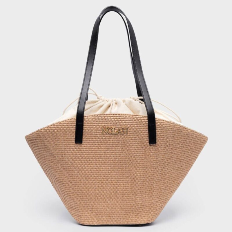 Τσάντα Ώμου Nolah Camelia-Beige/Black