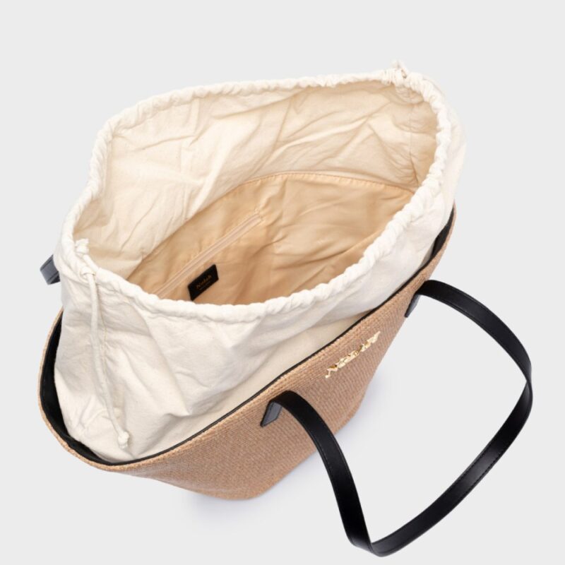 Τσάντα Ώμου Nolah Camelia-Beige/Black - Image 2