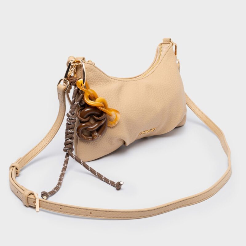 Τσάντα Ώμου Nolah Lina-Beige/Light Gold - Image 3