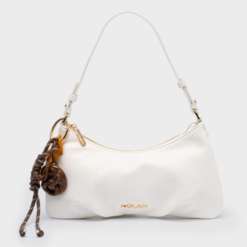 Τσάντα Ώμου Nolah Lina-White/Light Gold