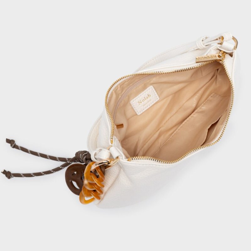 Τσάντα Ώμου Nolah Lina-White/Light Gold - Image 2