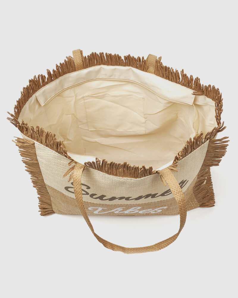 Τσάντα Θαλάσσης Verde 14-0348-Beige - Image 3