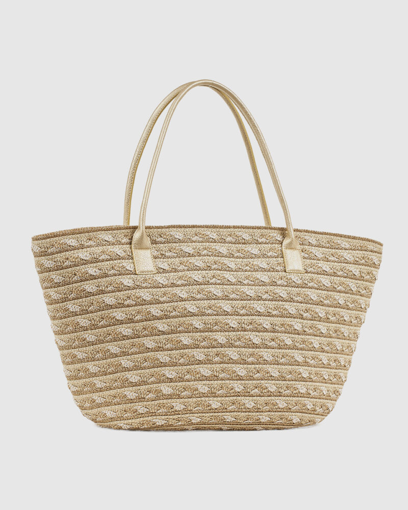 Τσάντα Θαλάσσης Verde 14-0387-Beige - Image 2