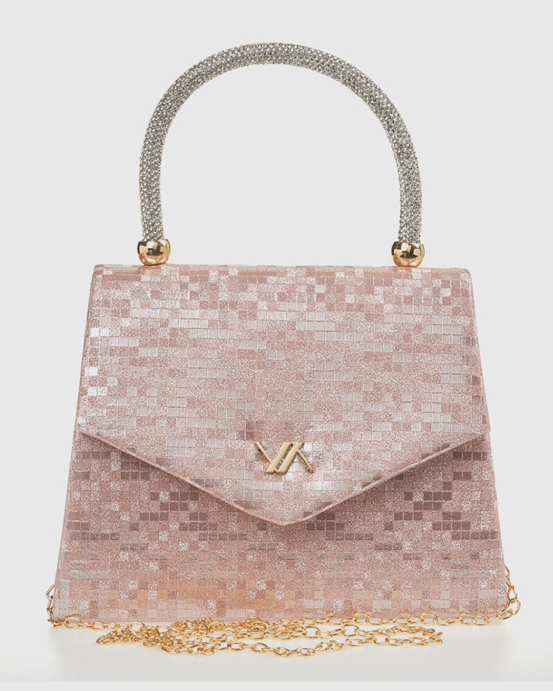 Τσαντάκι Βραδινό Verde 01-1977-Rose Gold