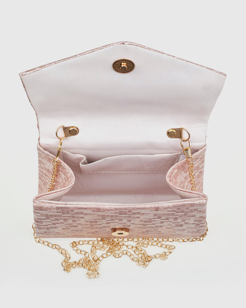 Τσαντάκι Βραδινό Verde 01-1977-Rose Gold - Image 4