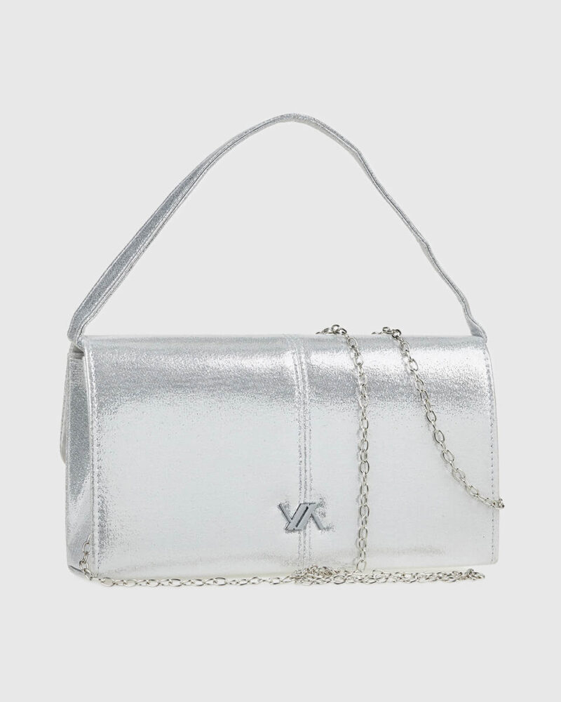 Τσαντάκι Βραδινό Verde 01-1991-Silver - Image 3
