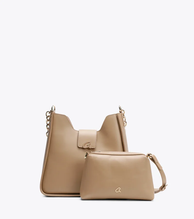 Τσάντα Ώμου Axel 1010-3445-Beige - Image 5