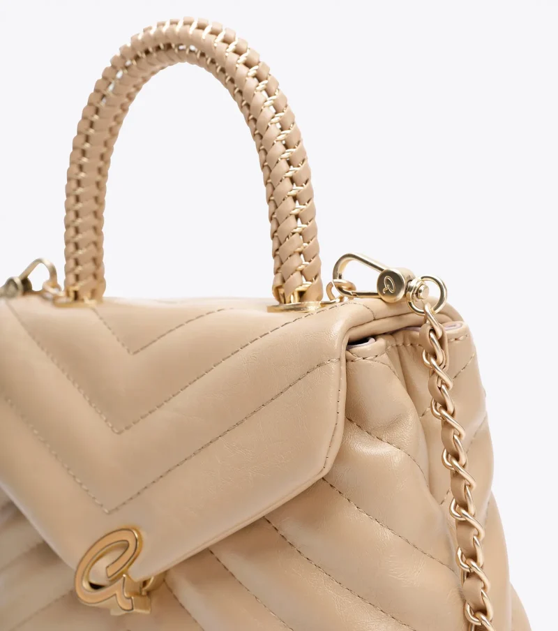 Τσάντα Χειρός Axel 1020-0908-Beige - Image 5