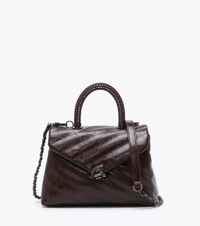 Τσάντα Χειρός Axel 1020-1003-Cognac