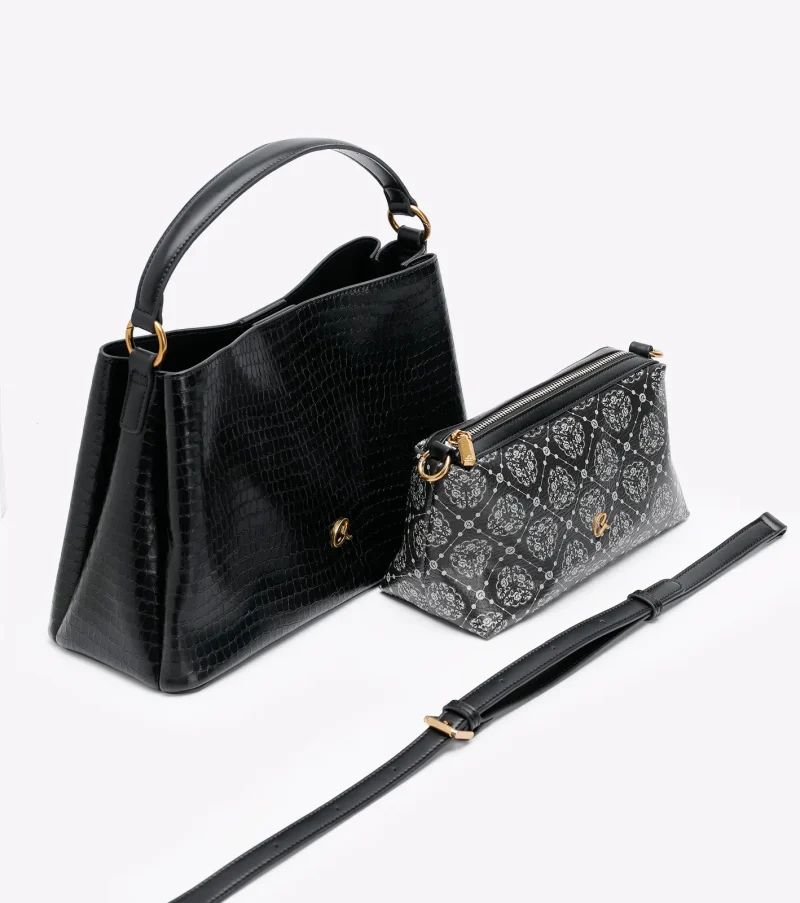Τσάντα Χειρός Axel 1010-3465-Black - Image 5