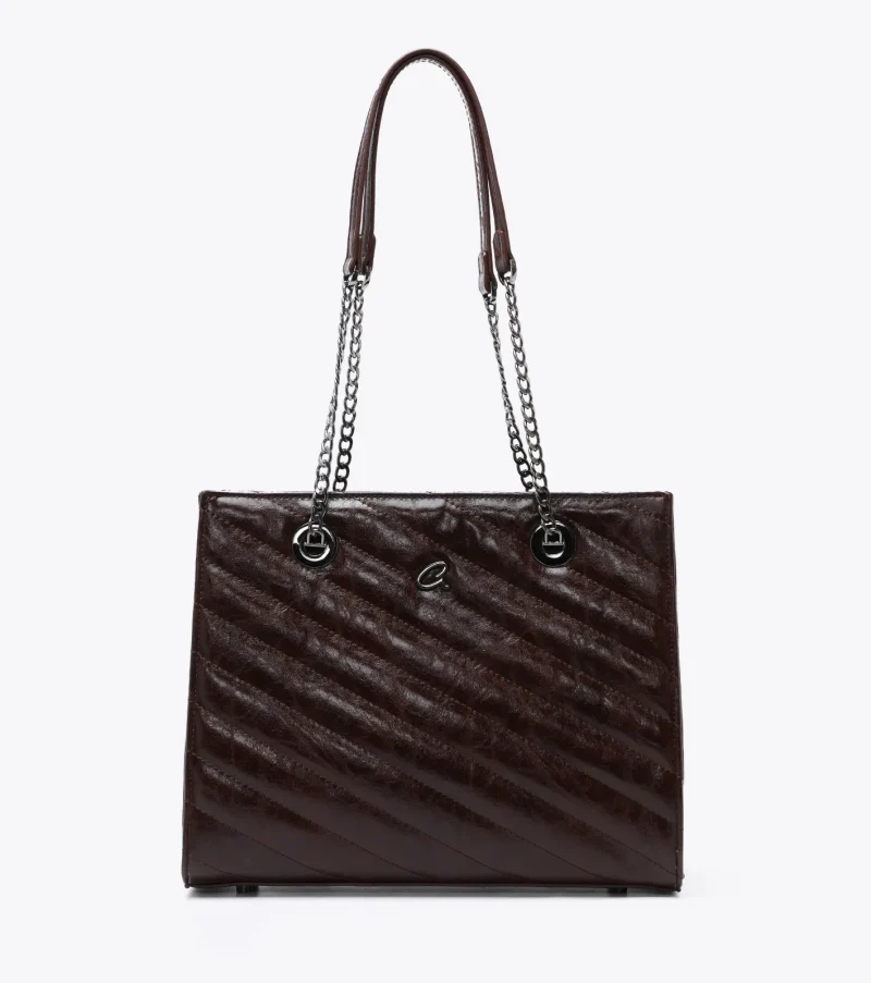 Τσάντα Ώμου Axel 1010-3506-Cognac