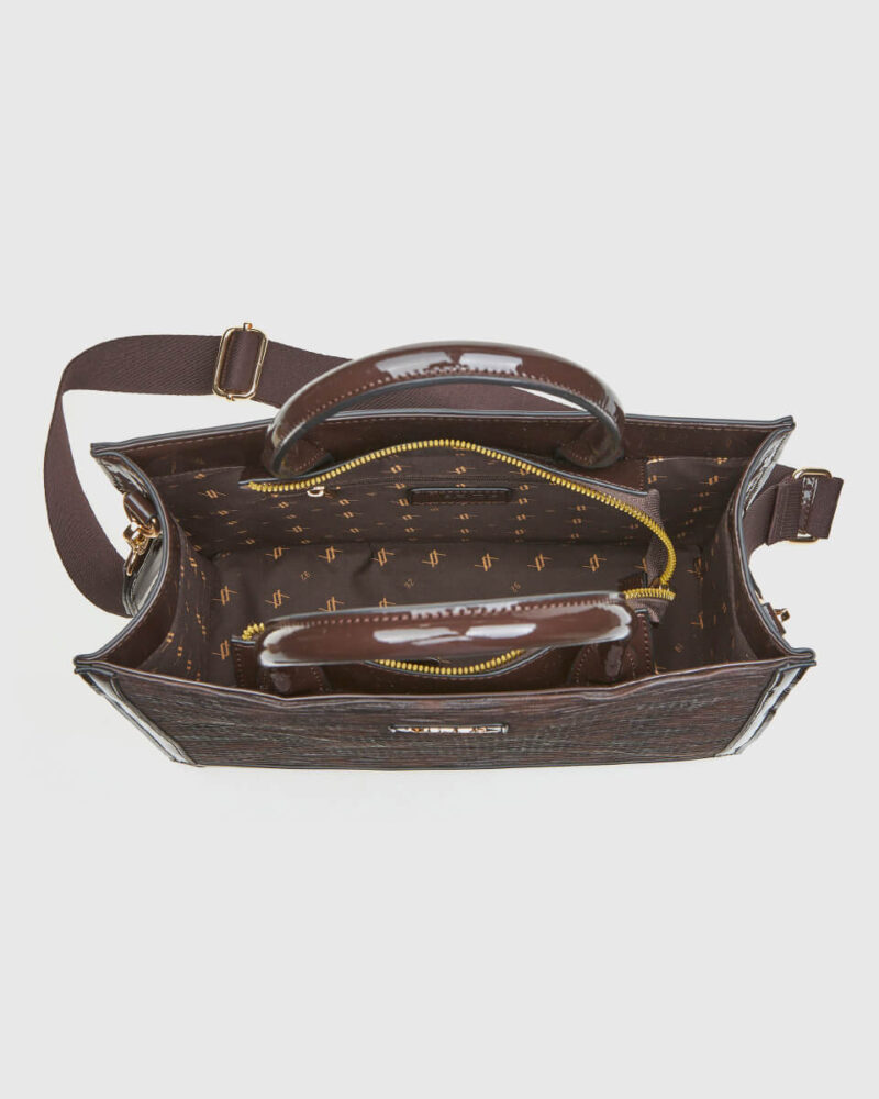 Τσάντα Χειρός Verde 16-8160-Brown - Image 4