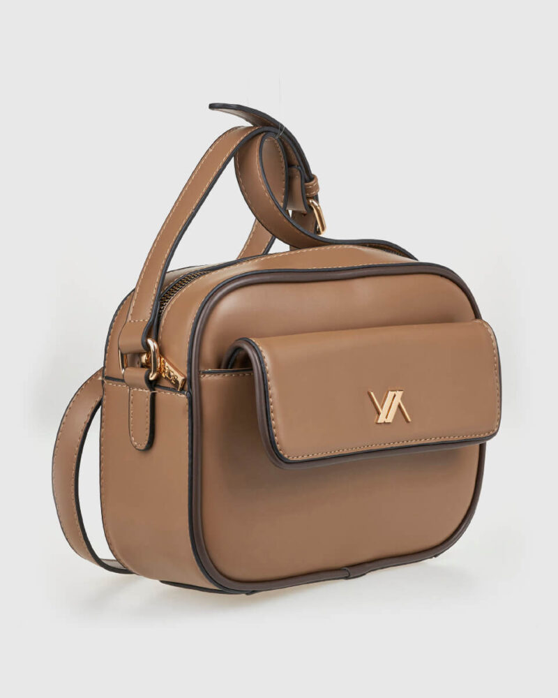 Τσάντα Χιαστί Verde 16-8275-Beige - Image 2