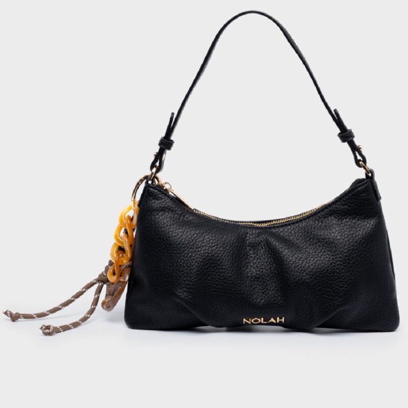Τσάντα Ώμου Nolah Lina-Black/Light Gold