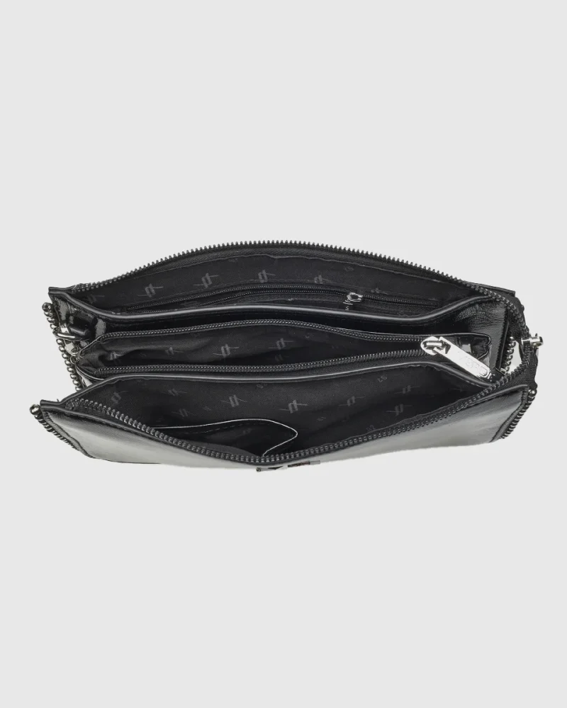 Τσάντα Χιαστί Verde 16-8085-Black - Image 3