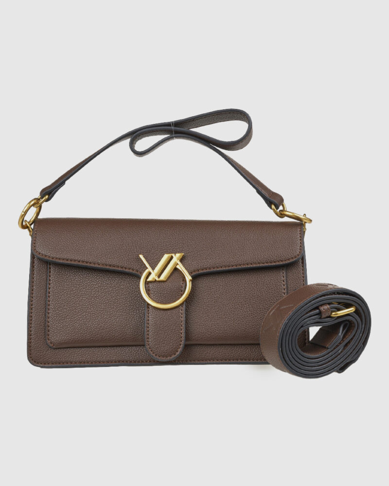 Τσάντα Ώμου Verde 16-8221-Brown