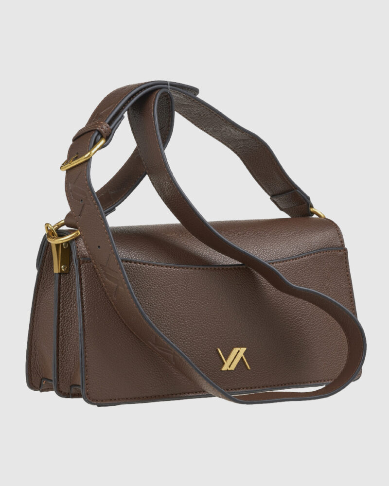 Τσάντα Ώμου Verde 16-8221-Brown - Image 2